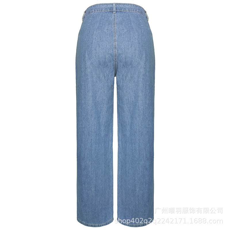 Vintage Jeans Women High Waist Wide Leg Pants Loose Denim Trousers