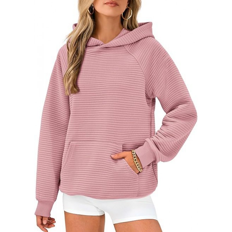 Autumn Winter Women Fashion Casual Solid Color Pocket Long Sleeve Hoodies