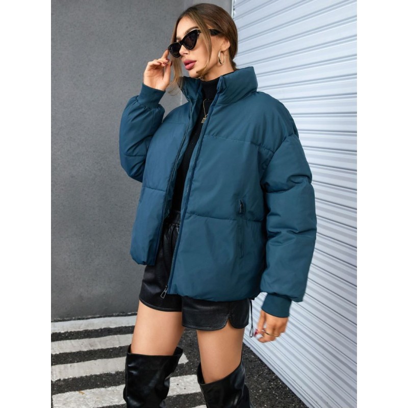 Autumn Winter Women Fashionable Loose Thickened Cotton-Padded Coat