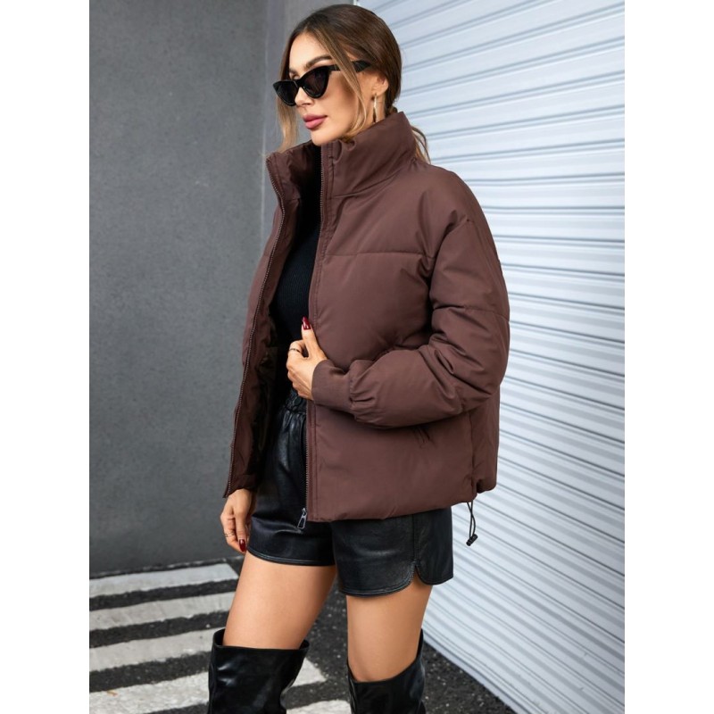 Autumn Winter Women Fashionable Loose Thickened Cotton-Padded Coat