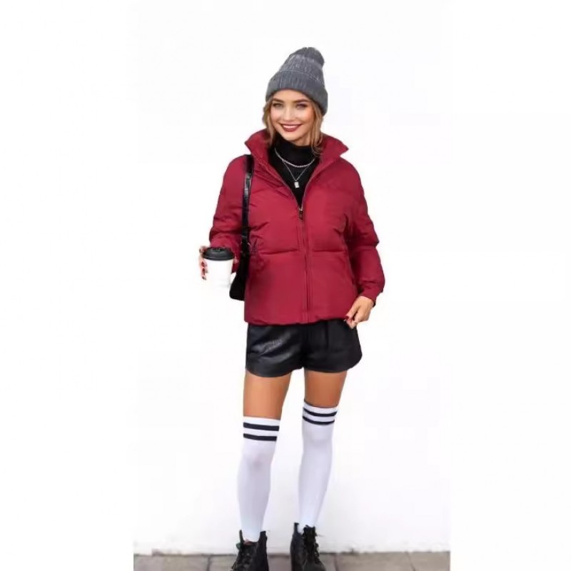 Autumn Winter Women Fashionable Loose Thickened Cotton-Padded Coat